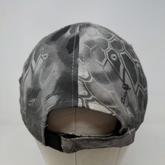 Kryptek Men's Strapback hat Gray Snake Scale Pattern Size Adult 2A 2nd Amendment - Picture 5 of 9